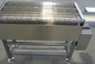 Stainless steel mesh wire coveyor with orthogonal belt conveyor for grain recovery